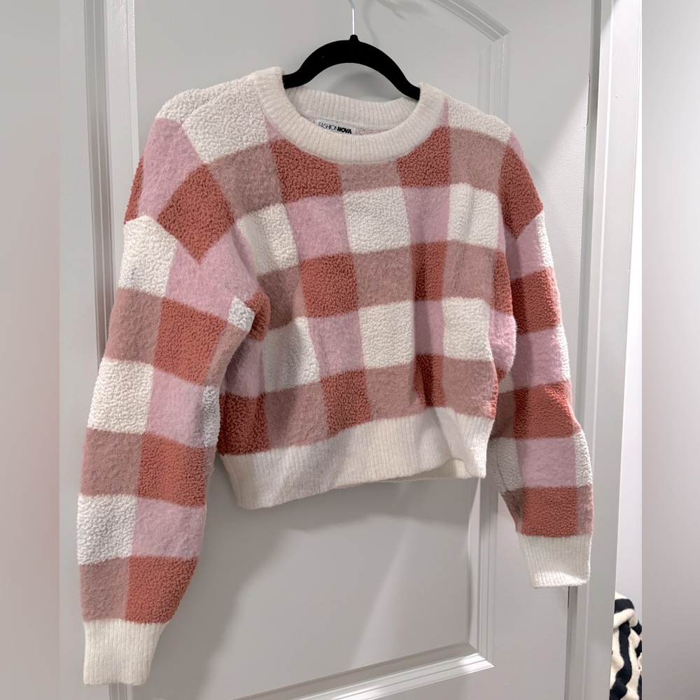 Checkered sweater